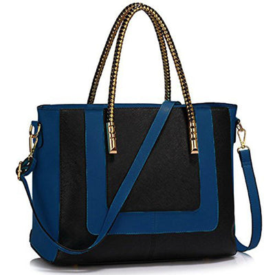 Γυναικεία τσάντα Dorete, Μαύρο/Μπλε 1