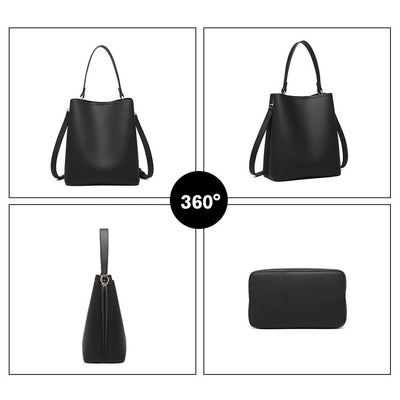 Γυναικεία τσάντα Gessele, Μαύρο 2