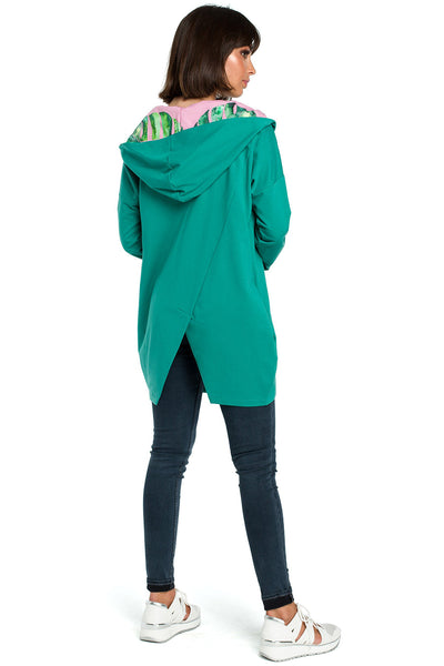 Γυναικείο φούτερ με κουκούλα Sevgi, Πράσινο 2