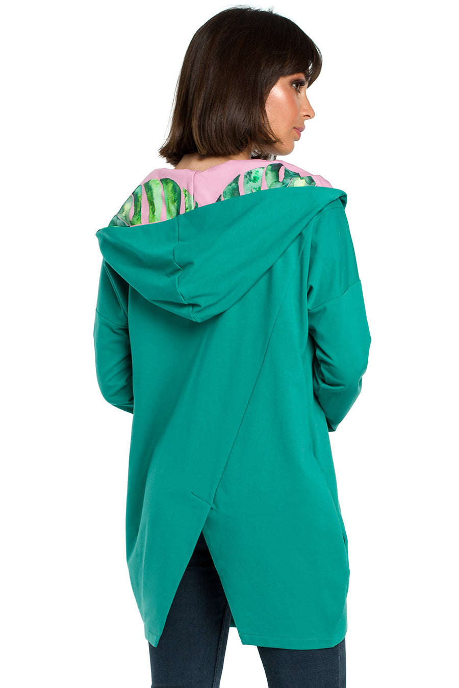Γυναικείο φούτερ με κουκούλα Sevgi, Πράσινο 4
