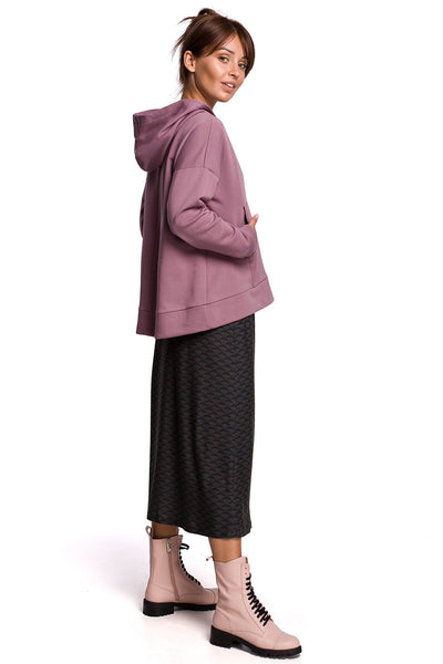 Γυναικείο φούτερ με κουκούλα Zeynep, Μωβ 2