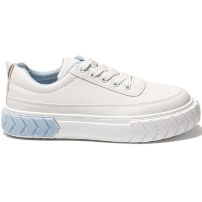 Γυναικεία αθλητικά παπούτσια Ikaria, Λευκό/Γαλάζιο 3