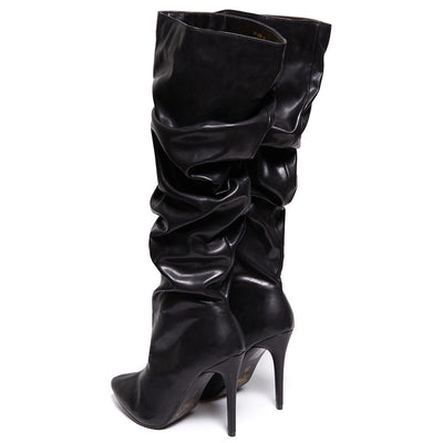 Γυναικείες μπότες Idina, Μαύρο 4