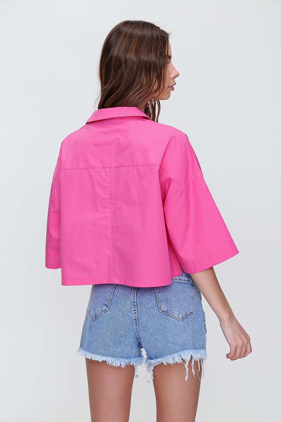 Γυναικείο πουκάμισο Indiana, Ροζ 4
