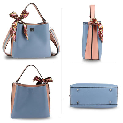 Γυναικεία τσάντα Janet, Γαλάζιο/Ροζ 2