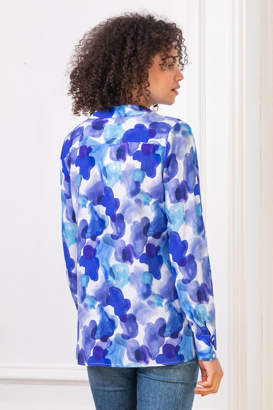 Γυναικείο πουκάμισο Kanoa, Ναυτικό μπλε/Μωβ 4