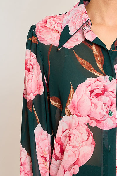 Γυναικείο πουκάμισο Kateryna, Ροζ/Πράσινο 4