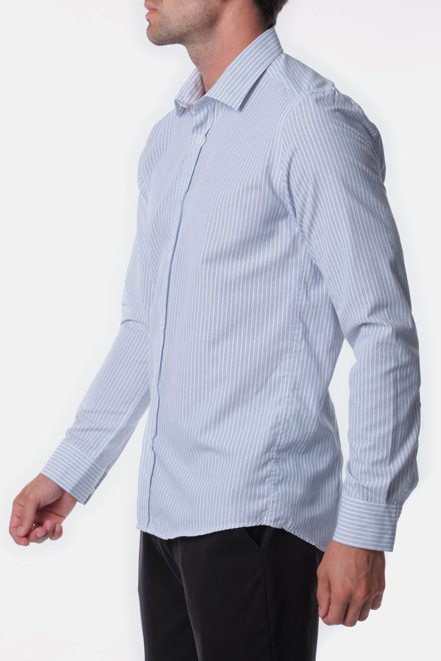 Ανδρικό πουκάμισο Keon, Λευκό/Μπλε 3