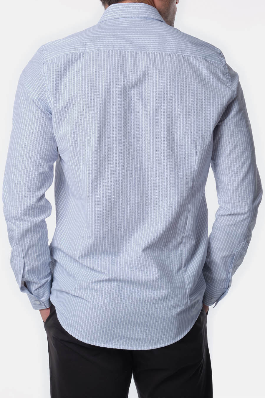 Ανδρικό πουκάμισο Keon, Λευκό/Μπλε 4