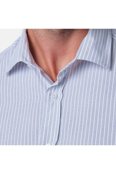 Ανδρικό πουκάμισο Keon, Λευκό/Μπλε 2