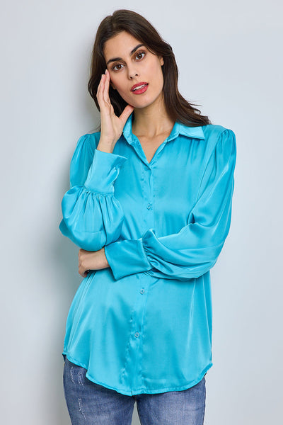 Γυναικείο πουκάμισο Kira, Γαλάζιο 1