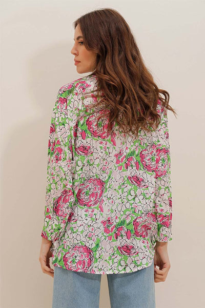 Γυναικείο πουκάμισο Lowanna, Πράσινο/Ροζ 6