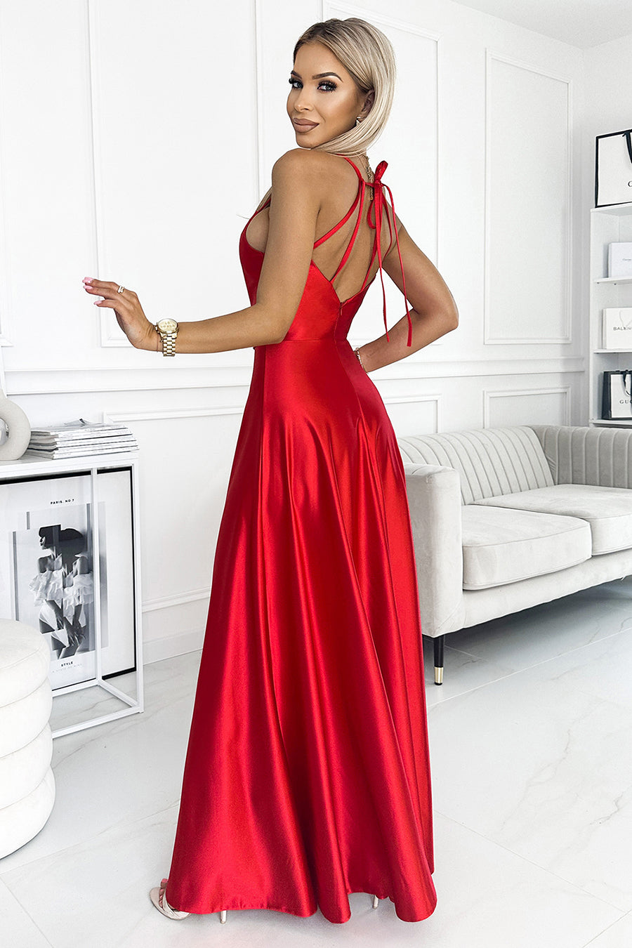 Γυναικείο φόρεμα Lucciana, Κόκκινο 4