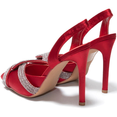 Γυναικεία παπούτσια Machara, Κόκκινο 4