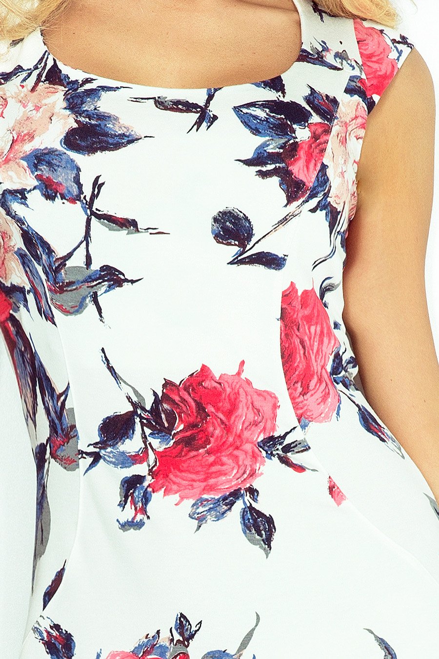 Γυναικείο φόρεμα Madison, Λευκό/Ροζ 7