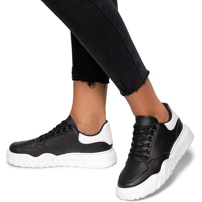 Γυναικεία αθλητικά παπούτσια Marloes, Μαύρο/Λευκό 1