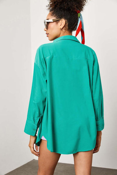 Γυναικείο πουκάμισο Maya, Πράσινο 4