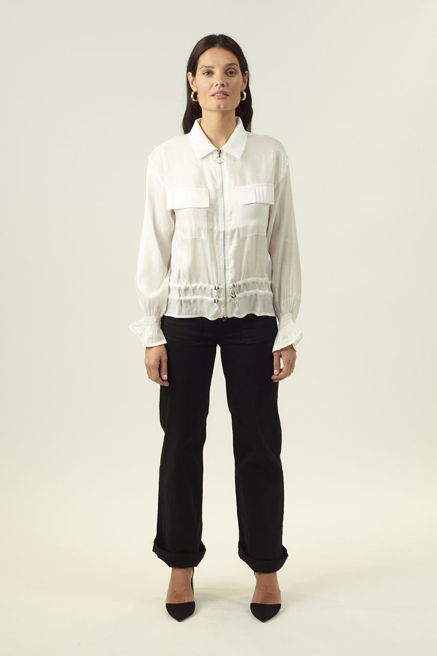 Γυναικείο πουκάμισο Medeea, Λευκό 1