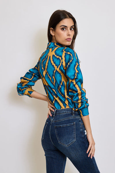 Γυναικείο πουκάμισο Melania, Γαλάζιο 3