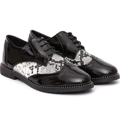 Γυναικεία παπούτσια Nannie, Μαύρο/Γκρί 2