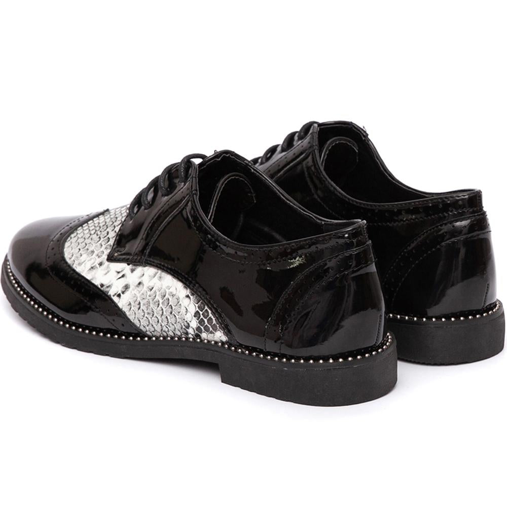 Γυναικεία παπούτσια Nannie, Μαύρο/Γκρί 4
