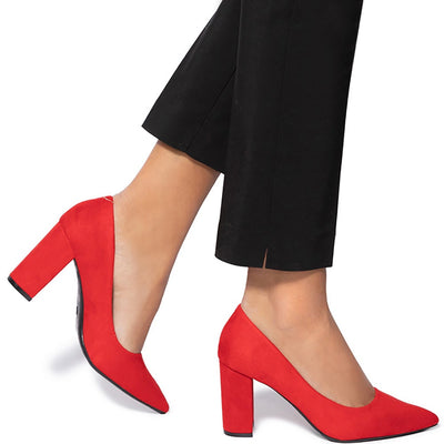 Γυναικεία παπούτσια Natalina, Κόκκινο 1