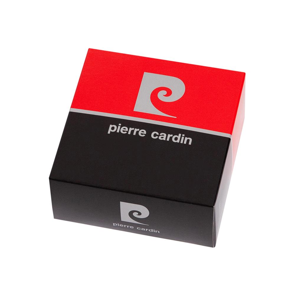 Pierre Cardin | Ανδρική ζώνη από γνήσιο φυσικό δέρμα GCB208, Μαύρο/Σκούρο καφέ 7