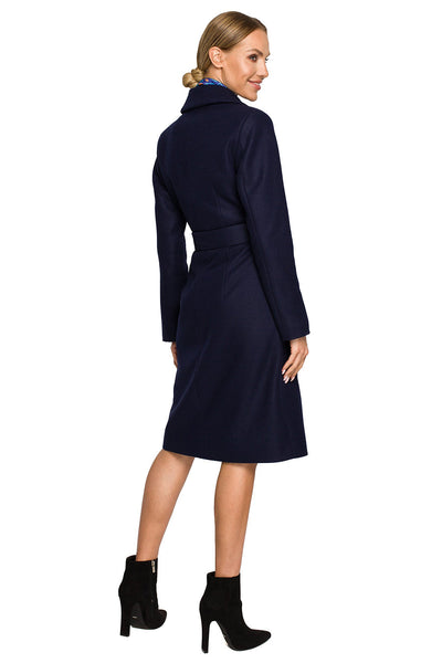 Γυναικείο παλτό Polymnia, Ναυτικό μπλε 2