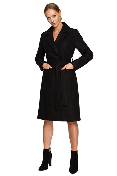 Γυναικείο παλτό Polymnia, Μαύρο 1