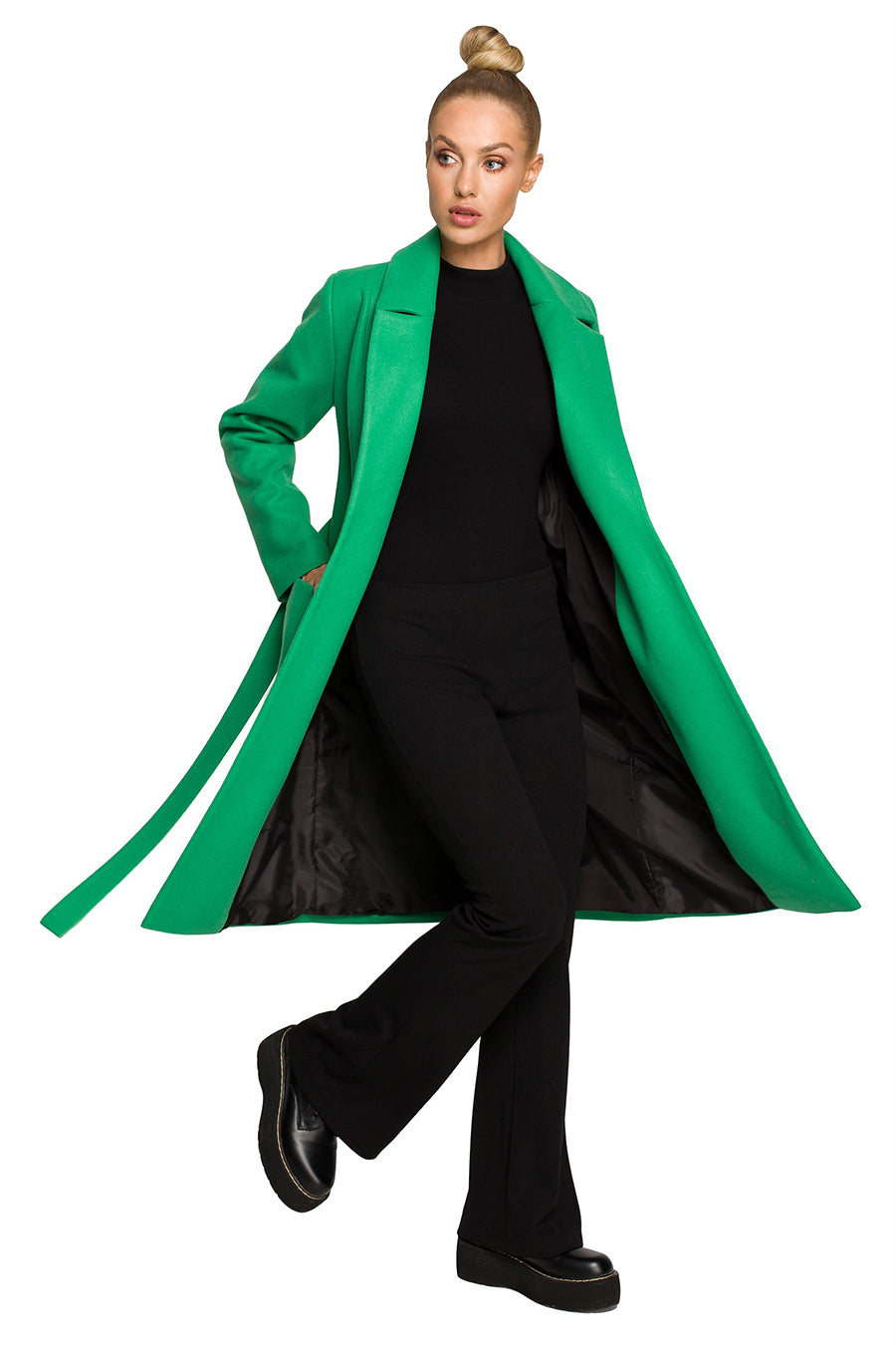 Γυναικείο παλτό Polymnia, Πράσινο 3