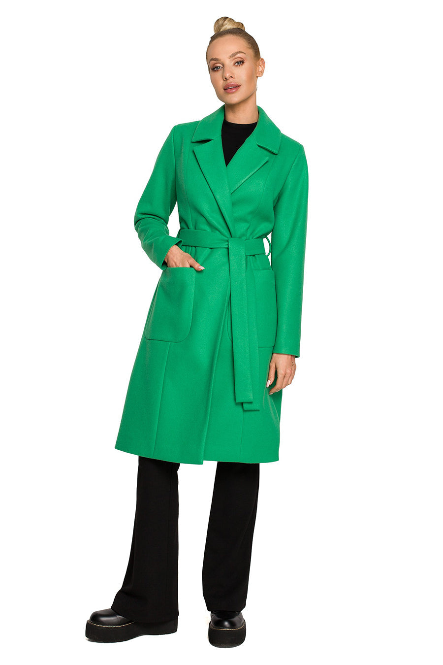 Γυναικείο παλτό Polymnia, Πράσινο 1