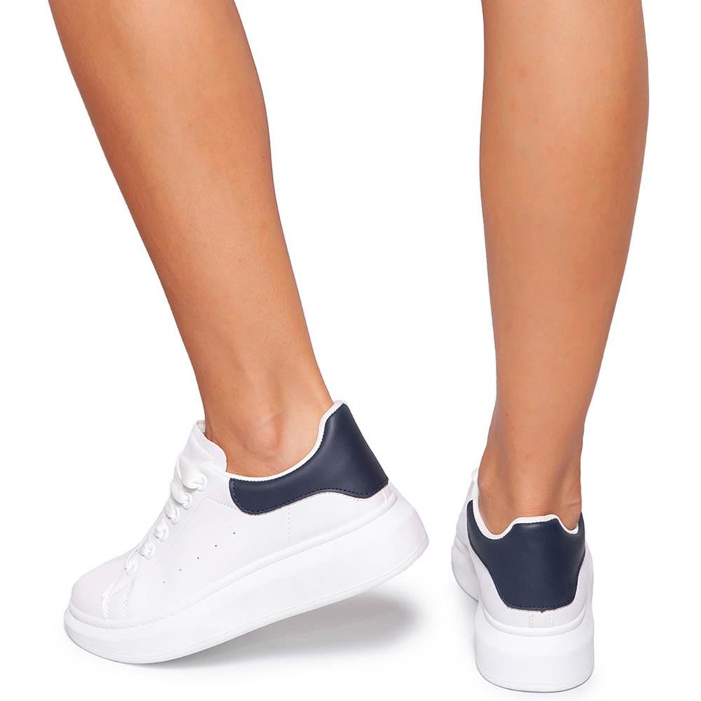 Γυναικεία αθλητικά παπούτσια Philomena, Λευκό/Ναυτικό μπλε 1