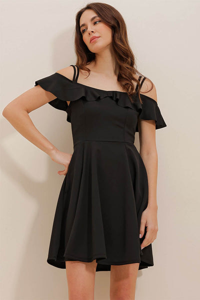 Γυναικείο φόρεμα Kaiea, Μαύρο 5