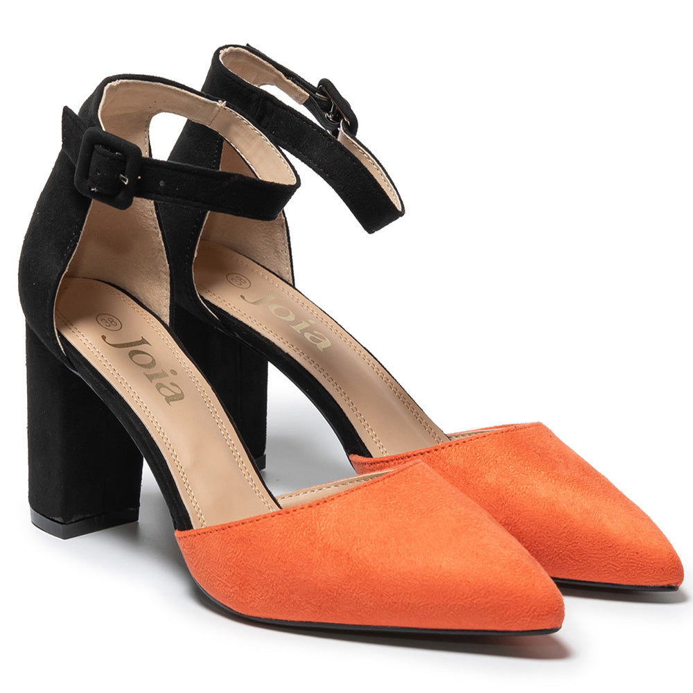 Γυναικεία παπούτσια Tassa, Μαύρο/Πορτοκάλι 2