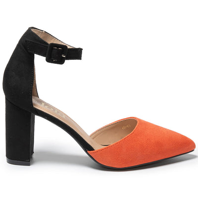 Γυναικεία παπούτσια Tassa, Μαύρο/Πορτοκάλι 3