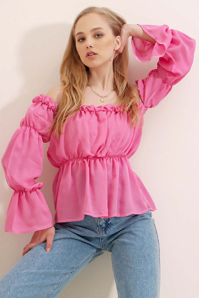 Γυναικεία μπλούζα Tina, Ροζ 1