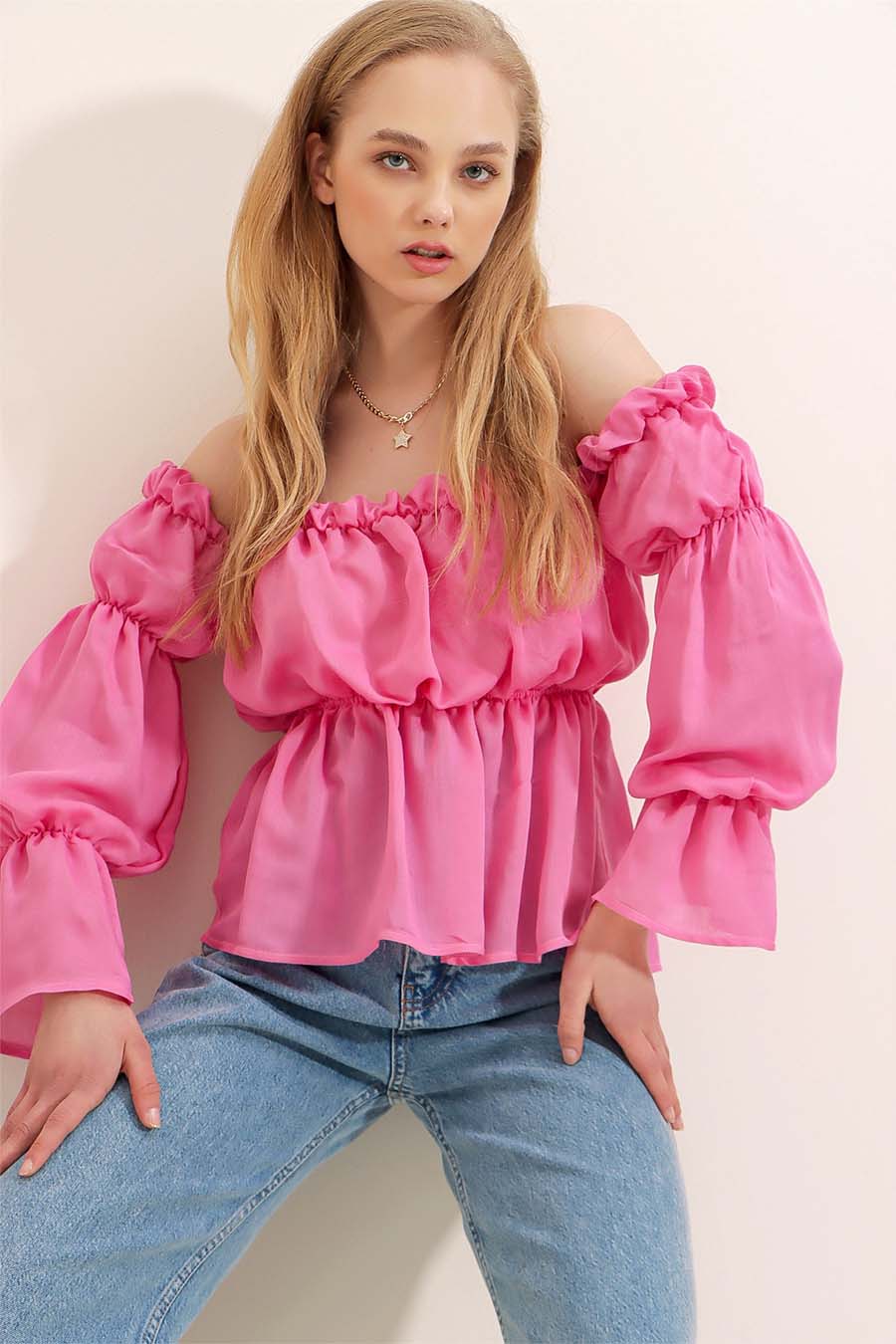 Γυναικεία μπλούζα Tina, Ροζ 4