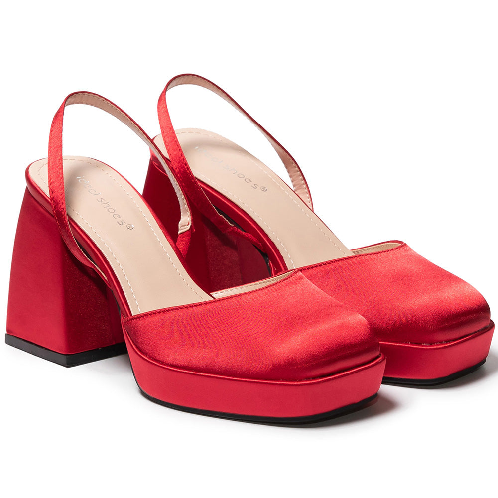 Γυναικεία παπούτσια Yrneha, Κόκκινο 2