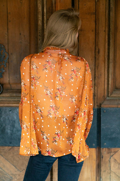 Γυναικείο πουκάμισο Zuzanna, Πορτοκάλι 4