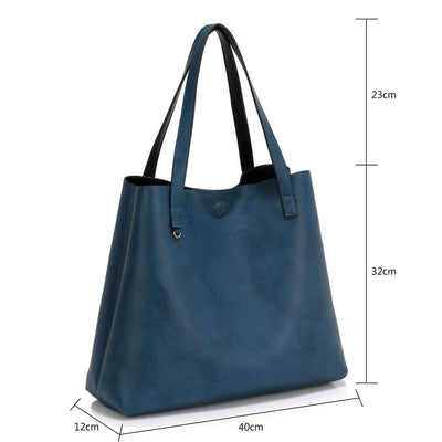 Γυναικεία τσάντα Carlie, Μαύρο/Ναυτικό μπλε 4