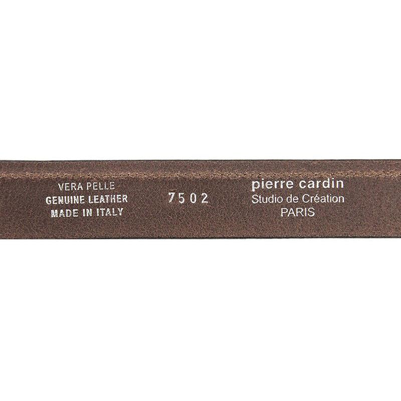 Pierre Cardin | Ανδρική ζώνη από γνήσιο φυσικό δέρμα GCB236, Σκούρο Καφέ 5