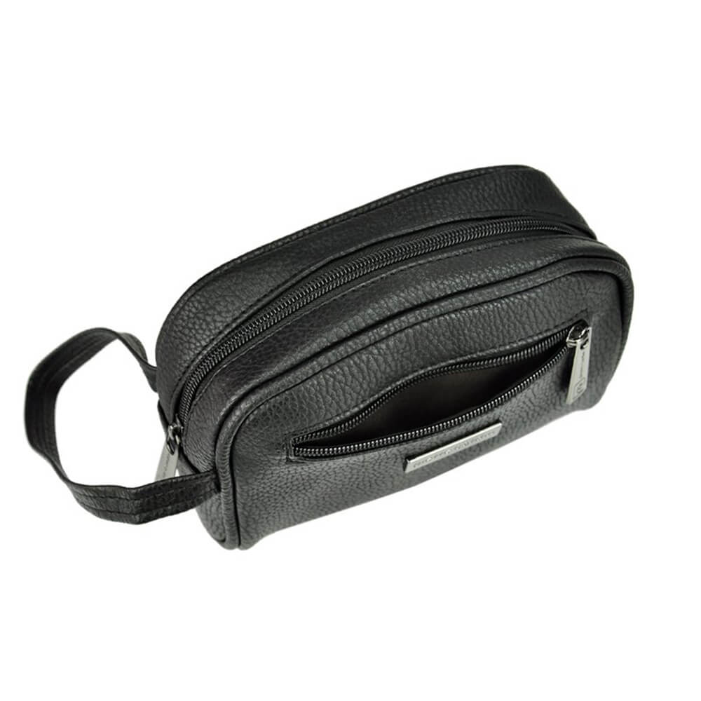 Pierre Cardin | Ανδρική τσάντα από γνήσιο φυσικό δέρμα GBU520, Μαύρο 4