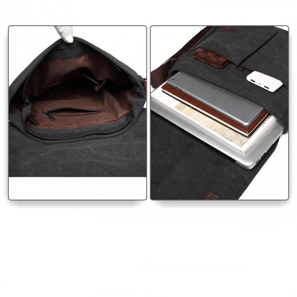 Ανδρική τσάντα Alex, Μαύρο - με προστασία ασύρματης ανάγνωσης RFID 6