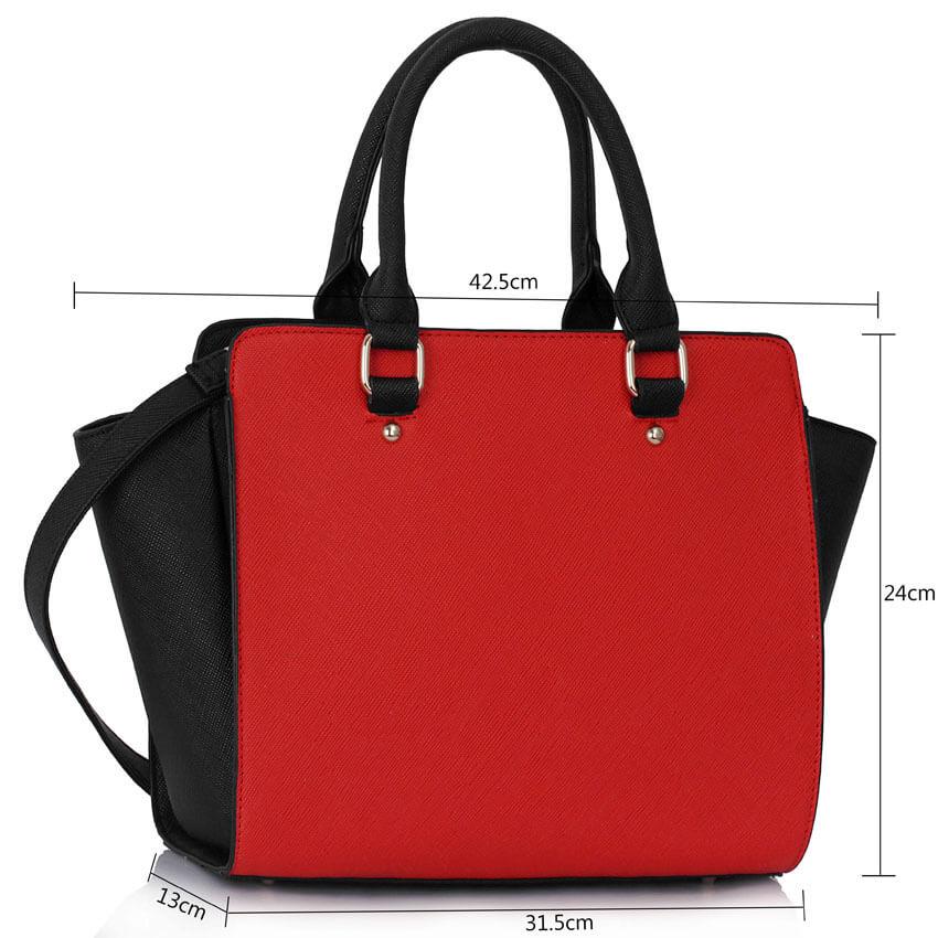 Γυναικεία τσάντα Debbie, Μαύρο/Κόκκινο 4