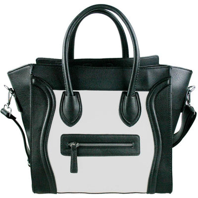 Γυναικεία τσάντα Vicky, Λευκό/Μαύρο 1