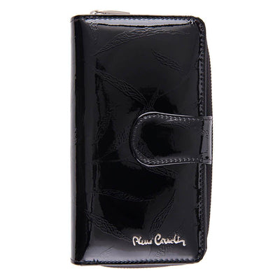 Pierre Cardin | Γυναικείο πορτοφόλι από γνήσιο φυσικό δέρμα GPD017, Μαύρο 1
