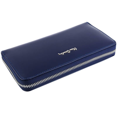Pierre Cardin | Γυναικείο πορτοφόλι από γνήσιο φυσικό δέρμα GPD045, Μπλε 3