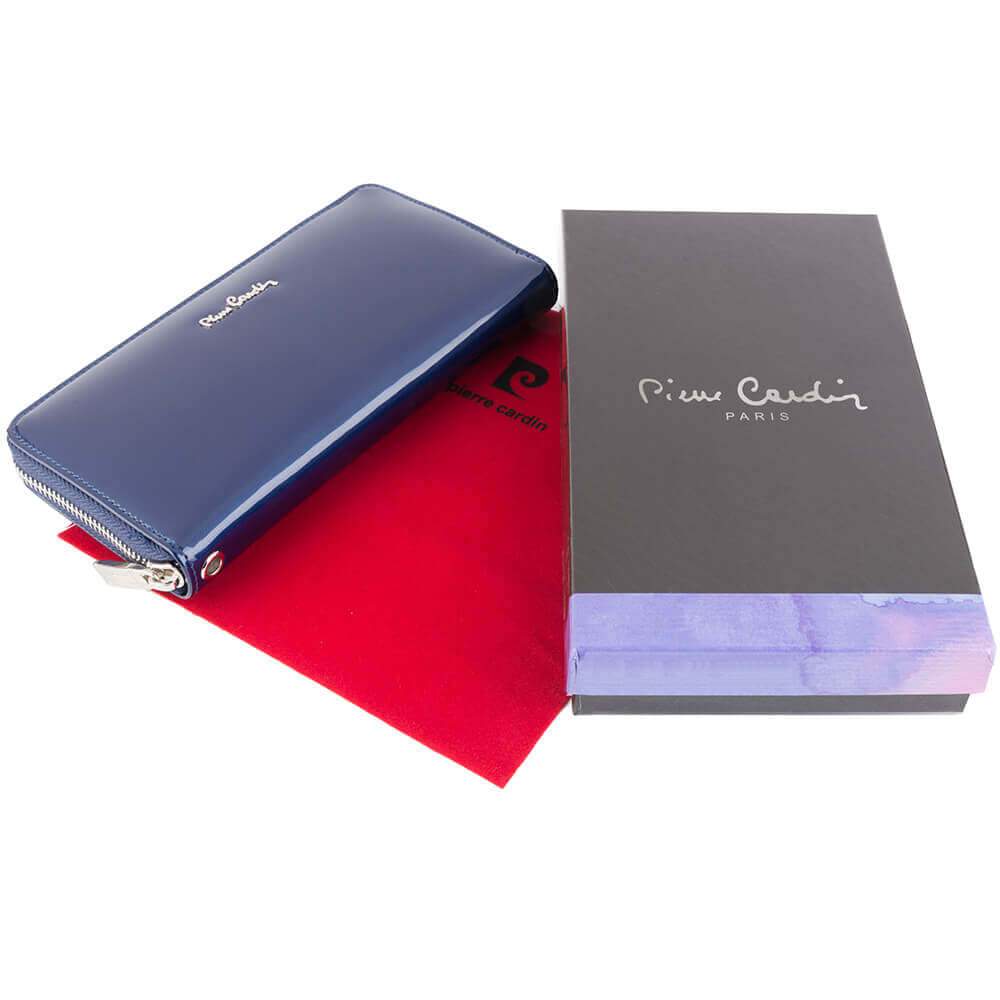 Pierre Cardin | Γυναικείο πορτοφόλι από γνήσιο φυσικό δέρμα GPD045, Μπλε 2