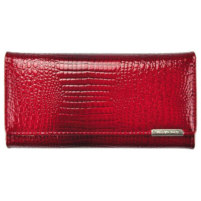 Γυναικείο πορτοφόλι από γνήσιο φυσικό δέρμα GPD192, Κόκκινο 1